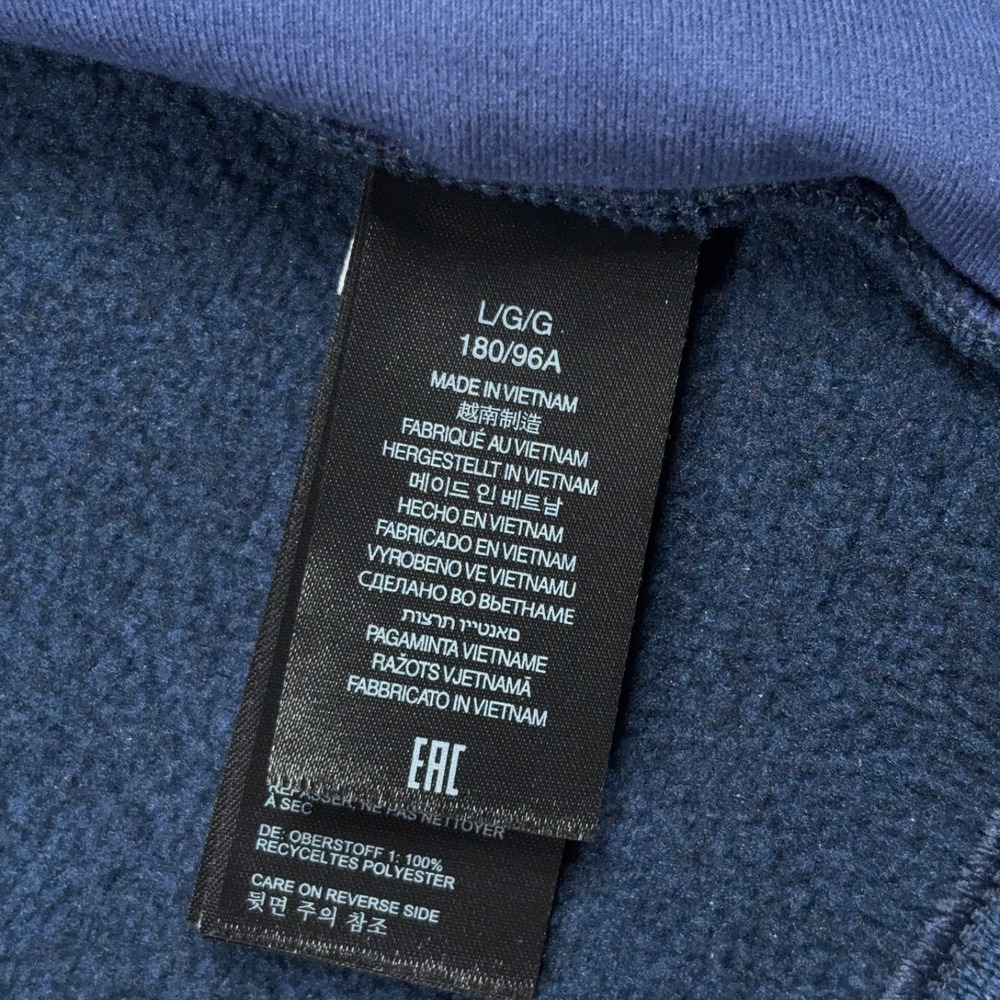 Marmot Drop Line Sweater Fleece Full-Zip Jacket Mens L Blue Polyester - Picture 7 of 12